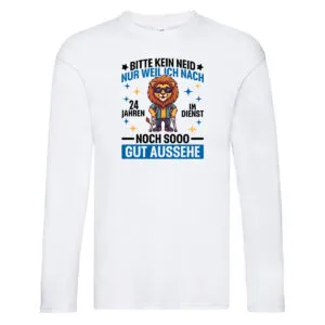 24 Jahre im Dienst | Arbeitsjubiläum | Arbeit Long Sleeve Weiß