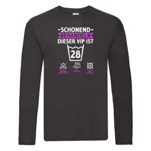 28 Geburtstag | schonend behandeln | 28 Jahre Long Sleeve Schwarz