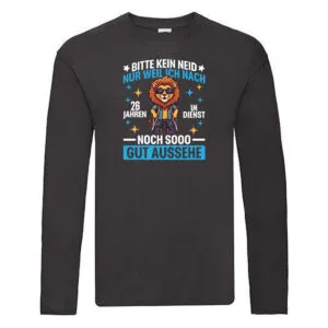 26 Jahre im Dienst | Arbeitsjubiläum | Arbeit Long Sleeve Schwarz