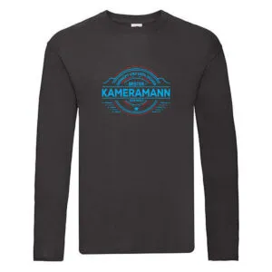 100 % Sicher: Kameramann | Kamera Long Sleeve Schwarz