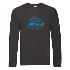 100 % Sicher: Tierpfleger | Pflegeberuf | Tierheim Long Sleeve Schwarz