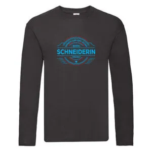 100 % Sicher: Schneiderin | Beruf Schneiderei Long Sleeve Schwarz