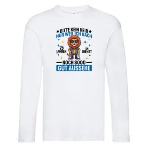 25 Jahre im Dienst | Arbeitsjubiläum | Arbeit Long Sleeve Weiß