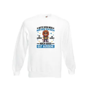 21 Jahre im Dienst | Arbeitsjubiläum | Arbeit Sweatshirt Weiß