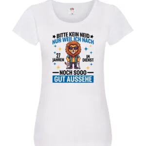27 Jahre im Dienst | Arbeitsjubiläum | Arbeit Damen Shirt Weiß