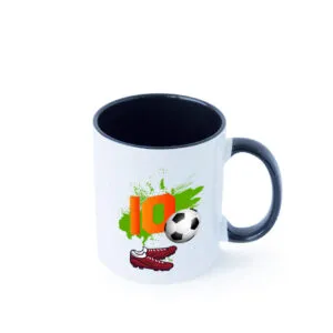 10. Geburtstag | Jungen Fußball | Fußballspieler Farbige Tasse - Kaffeetasse / Geschenk / Familie