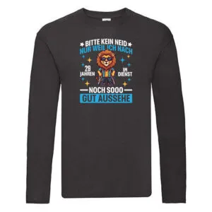29 Jahre im Dienst | Arbeitsjubiläum | Arbeit Long Sleeve Schwarz