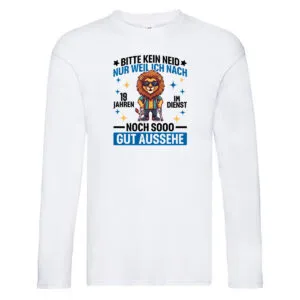 19 Jahre im Dienst | Arbeitsjubiläum | Arbeit Long Sleeve Weiß