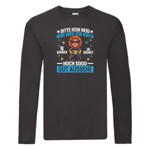 16 Jahre im Dienst | Arbeitsjubiläum | Arbeit Long Sleeve Schwarz