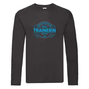 100 % Sicher: Trainerin | Sportverein | Humor Long Sleeve Schwarz