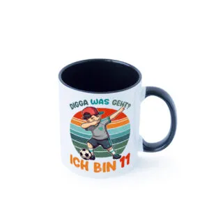 11. Geburtstag | 11 Jahre | digga ich bin 11 | Dabbing Farbige Tasse - Kaffeetasse / Geschenk / Familie
