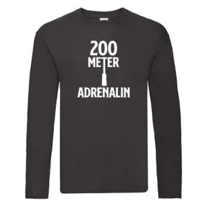 200 Meter Adrenalin Long Sleeve Schwarz