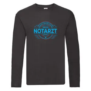 100 % Sicher: Notarzt | Arzt Long Sleeve Schwarz