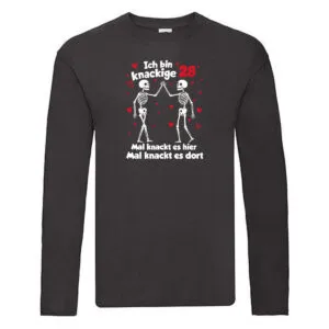 28. Geburtstag | Knackige 28 | Ich bin alt Long Sleeve Schwarz
