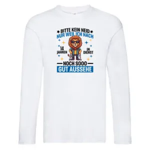 14 Jahre im Dienst | Arbeitsjubiläum | Arbeit Long Sleeve Weiß
