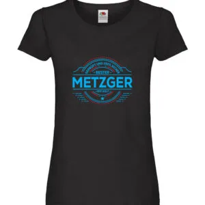 100 % Sicher: Metzger | Fleischer | Metzgerei Damen Shirt Schwarz