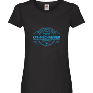 100 % Sicher: KFZ-Mechaniker | Werkstatt | Mechaniker Damen Shirt Schwarz