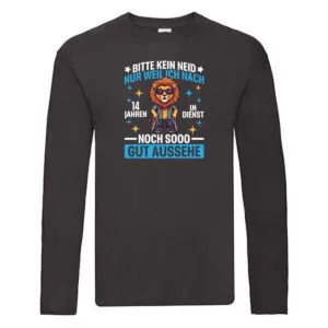 14 Jahre im Dienst | Arbeitsjubiläum | Arbeit Long Sleeve Schwarz