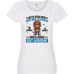 28 Jahre im Dienst | Arbeitsjubiläum | Arbeit Damen Shirt Weiß