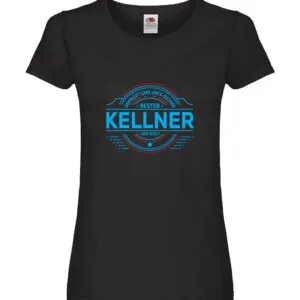 100 % Sicher: Kellner | kellnern | Bedienung Damen Shirt Schwarz