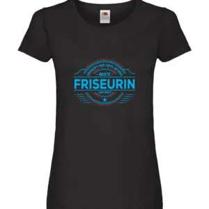 100 % Sicher: Friseurin | Friseuse | Frisörin Damen Shirt Schwarz