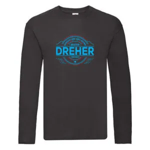 100 % Sicher: Dreher | Fräser | Dreher Long Sleeve Schwarz