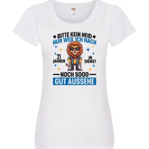 21 Jahre im Dienst | Arbeitsjubiläum | Arbeit Damen Shirt Weiß