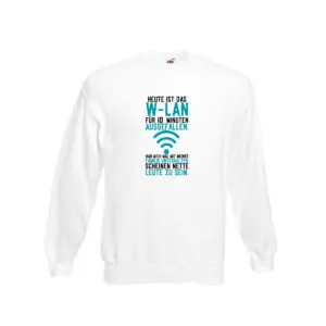 10 Minuten W-Lan Ausfall | Nerd | Computer | PC | Gamer Sweatshirt Weiß