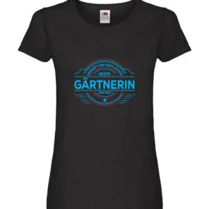 100 % Sicher: Gärtnerin | Gartenbau Damen Shirt Schwarz