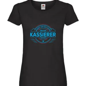100 % Sicher: Kassierer Damen Shirt Schwarz