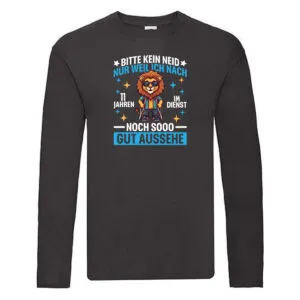 11 Jahre im Dienst | Arbeitsjubiläum | Arbeit Long Sleeve Schwarz