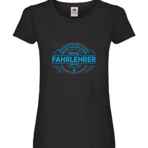 100 % Sicher: Fahrlehrer | Fahrschule Damen Shirt Schwarz