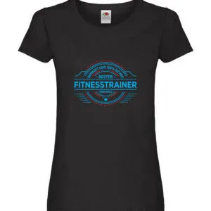 100 % Sicher: Fitnesstrainer | Personal Trainer Damen Shirt Schwarz
