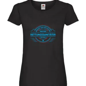100 % Sicher: Rettungssanitäter | Sanitäter Damen Shirt Schwarz