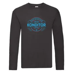 100 % Sicher: Konditor | Konditorei Long Sleeve Schwarz