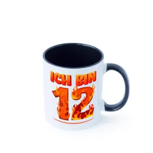 12. Geburtstag | 12 Jahre | Drache Farbige Tasse - Kaffeetasse / Geschenk / Familie