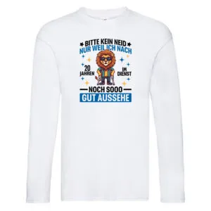 20 Jahre im Dienst | Arbeitsjubiläum | Arbeit Long Sleeve Weiß