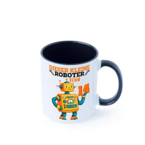 14. Geburtstag | 14 Jahre | Roboter | Junge Farbige Tasse - Kaffeetasse / Geschenk / Familie