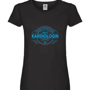 100 % Sicher: Kardiologin | Kardiologie Damen Shirt Schwarz