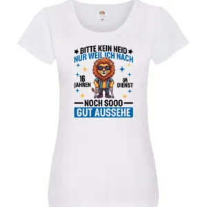 16 Jahre im Dienst | Arbeitsjubiläum | Arbeit Damen Shirt Weiß