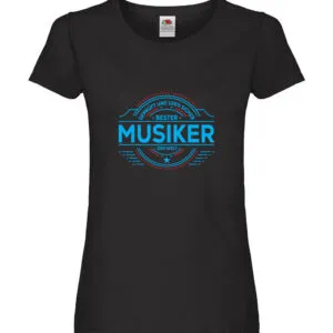 100 % Sicher: Musiker | Musik | Musikant Damen Shirt Schwarz