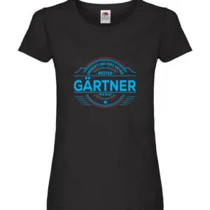 100 % Sicher: Gärtner | Gartenbau Damen Shirt Schwarz