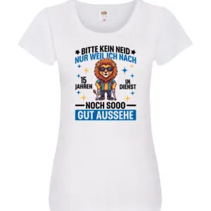 15 Jahre im Dienst | Arbeitsjubiläum | Arbeit Damen Shirt Weiß