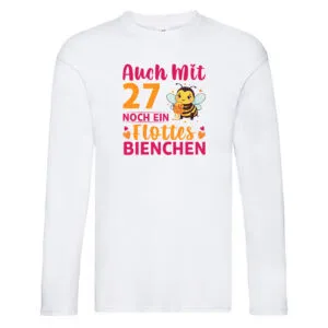 27. Geburtstag | Flottes Bienchen | 27 Jahre Long Sleeve Weiß