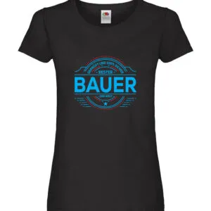 100 % Sicher: Bauer | Bauernhof | Landwirtschaft Damen Shirt Schwarz