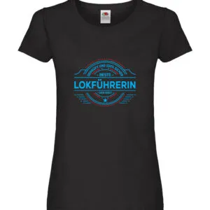 100 % Sicher: Lokführerin | Zug | Beruf Damen Shirt Schwarz