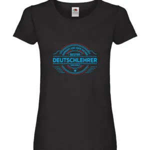 100 % Sicher: Deutschlehrer | Lehrer | Schule Damen Shirt Schwarz