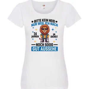 24 Jahre im Dienst | Arbeitsjubiläum | Arbeit Damen Shirt Weiß