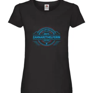 100 % Sicher: Zahnarzthelferin | Zahnmedizin Damen Shirt Schwarz
