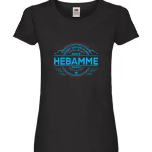 100 % Sicher: Hebamme | Geburtshilfe Damen Shirt Schwarz